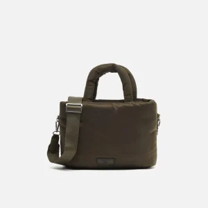 Acolfy bolso tote mediano en nylon acolchado con asa bandolera extraíble ED.