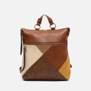 Abeya mochila antirrobo con estampado patchwork