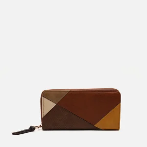 Abeya monedero grande con estampado patchwork