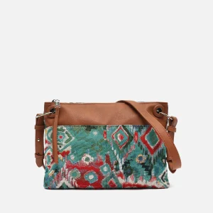 Zarias bolso bandolera pequeño con estampado jacquard