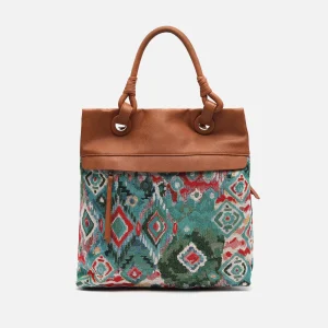 Zaria mochila antirrobo con estampado jacquard