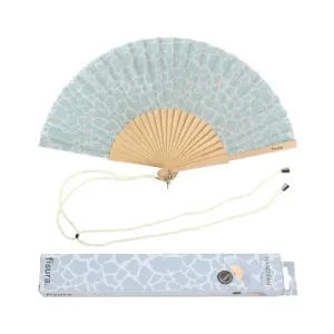 Abanico FISURA “Efecto agua” Azul Celeste