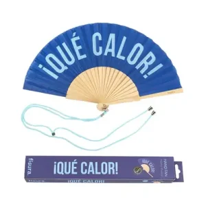 Abanico FISURA “Qué calor” Azul