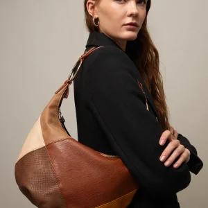 Abeya bolso hobo estampado patchwork