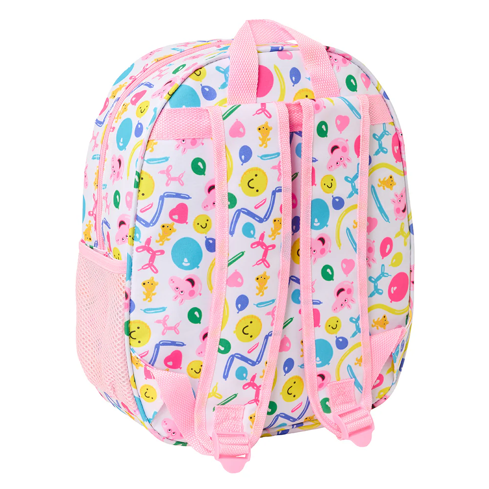Mochila Infantil 3D Peppa Pig Con Bolsillo Para Botella - Safta - Imagen 3